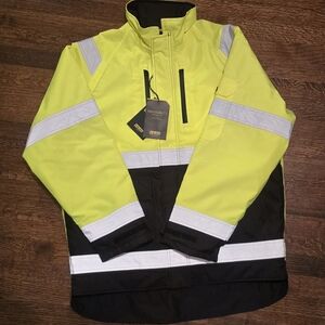 Blaklader Workwear High Visibility Yellow & Black Safety Jacket Size Large